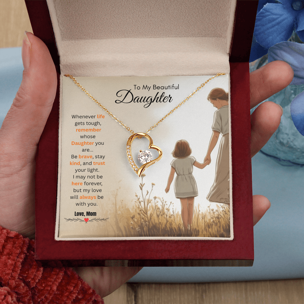To My Daughter Necklace from Mom - Gift for Daughter