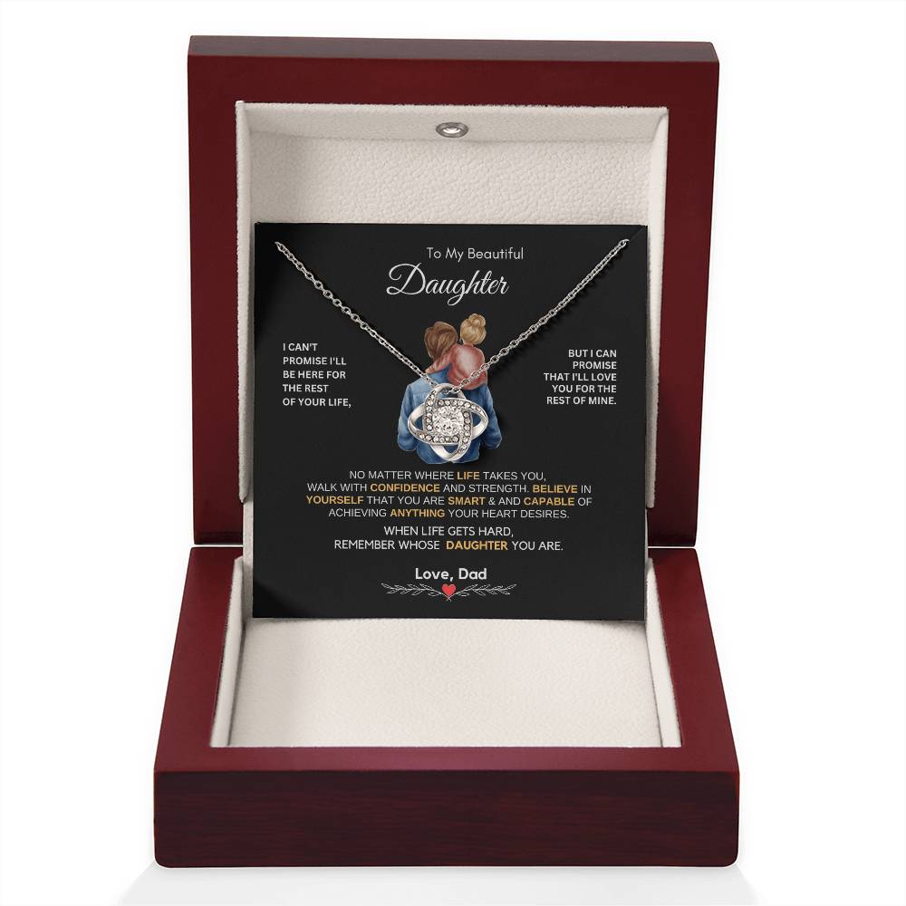 Dad to Daughter Gifts - To My Daughter Necklace from Dad & Mom