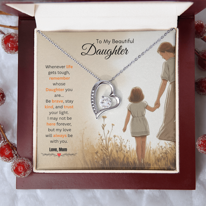 To My Daughter Necklace from Mom - Gift for Daughter