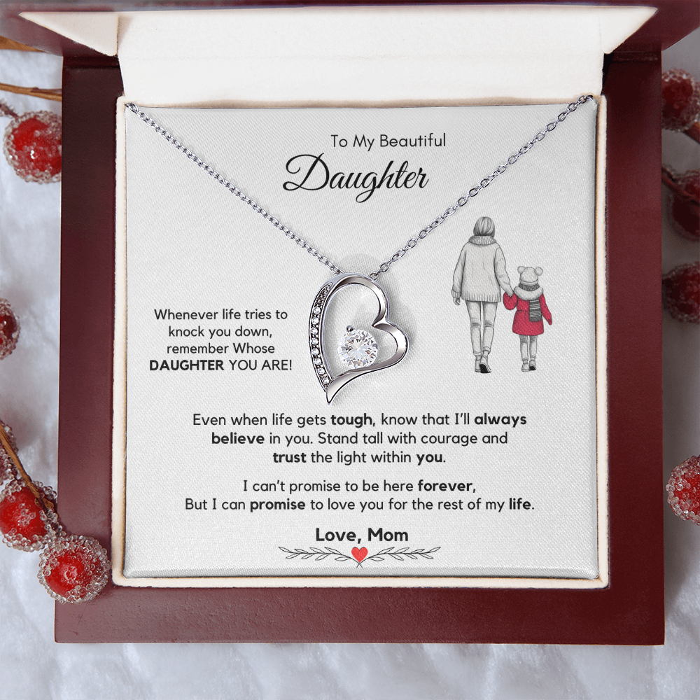 To my Daughter Gift from Mom Necklace