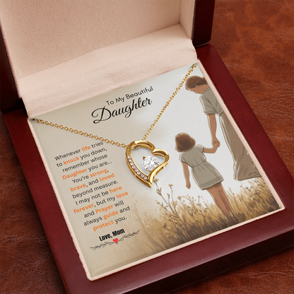 To My Beautiful Daughter Necklace from Mom – Loving & Sentimental