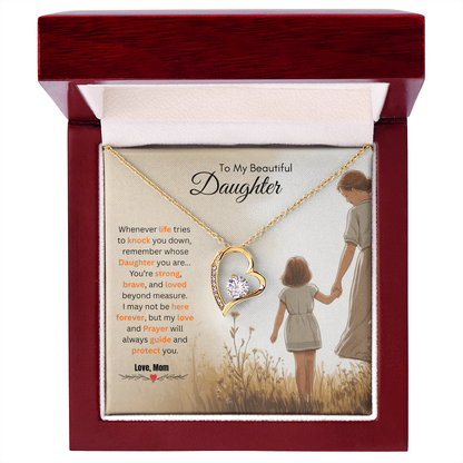 To My Beautiful Daughter Necklace from Mom – Loving & Sentimental