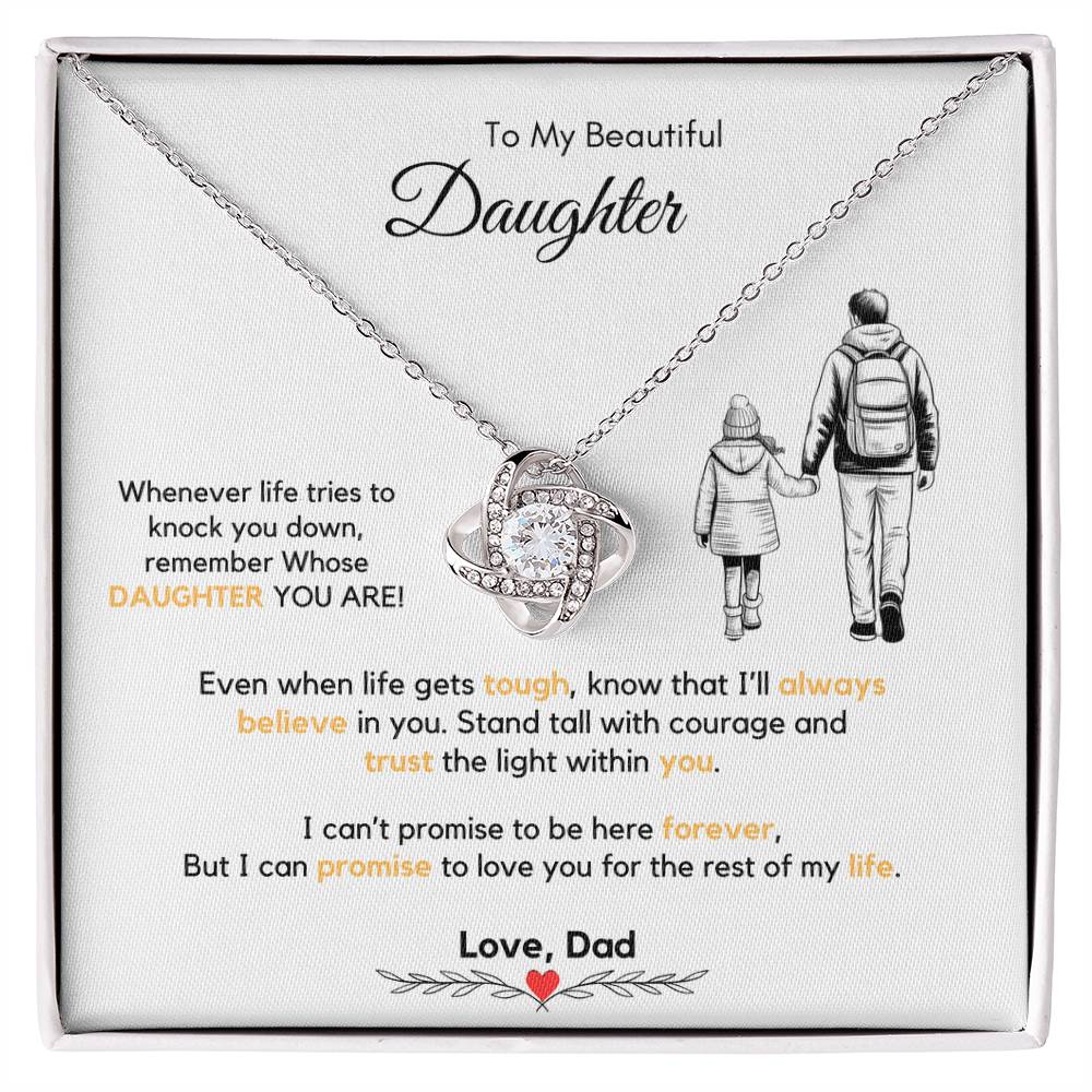 To My Daughter Necklace from Dad & Mom