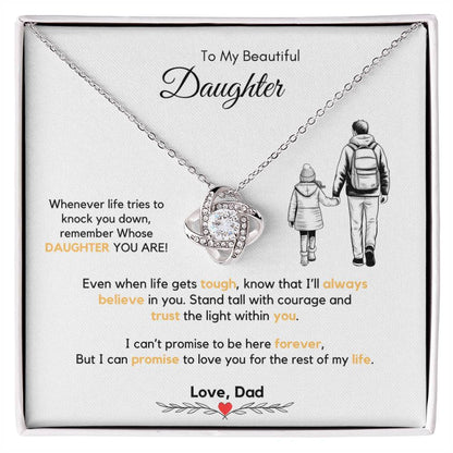 To My Daughter Necklace from Dad & Mom
