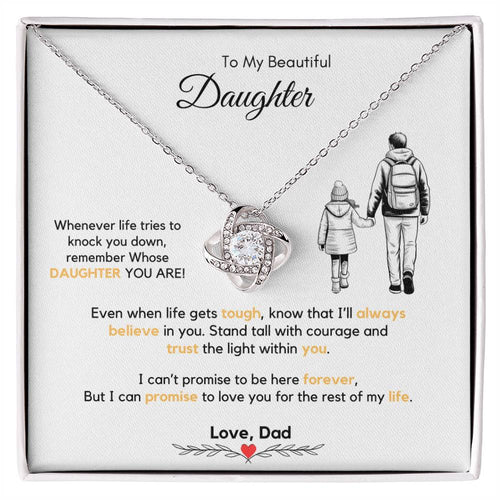 To My Daughter Necklace from Dad & Mom