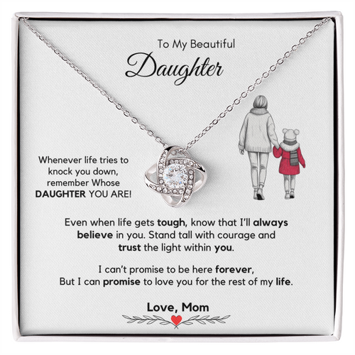 To My Daughter Necklace from Mom & Dad with Luxury Gift Box