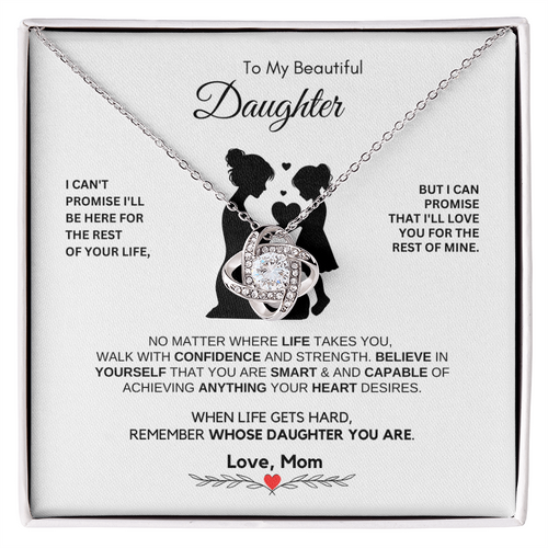 Mother to Daughter Necklace Gift for Birthday