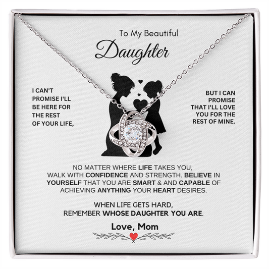 Mother to Daughter Necklace Gift for Birthday