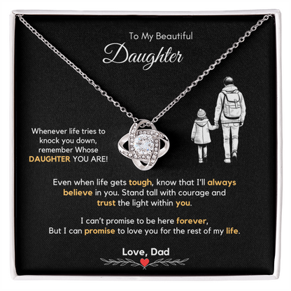 Father to Daughter Gift Necklace