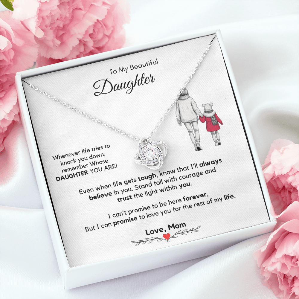 To My Daughter Necklace from Mom & Dad with Luxury Gift Box