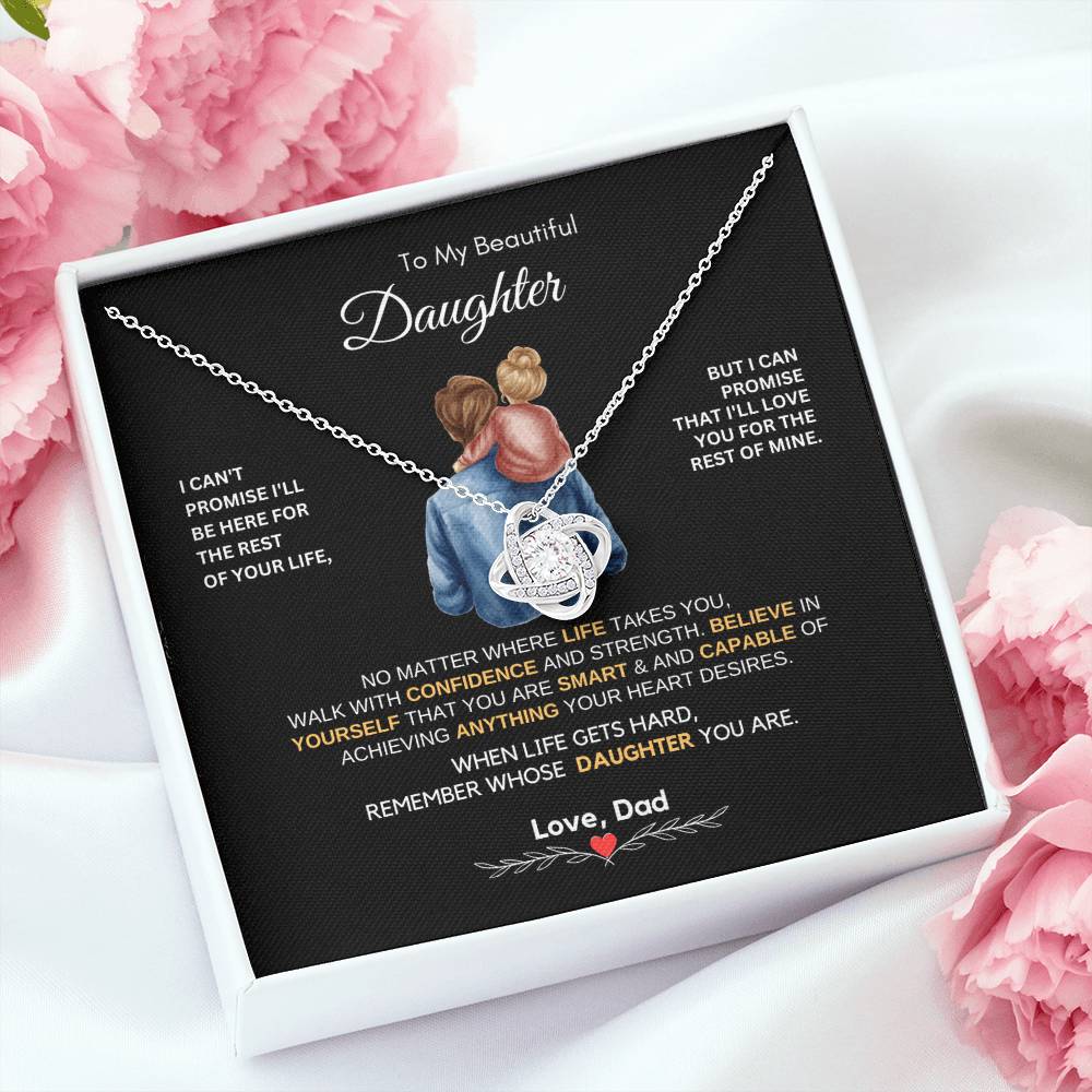 Dad to Daughter Gifts - To My Daughter Necklace from Dad & Mom