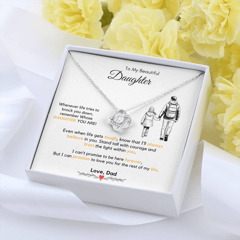 To My Daughter Necklace from Dad & Mom