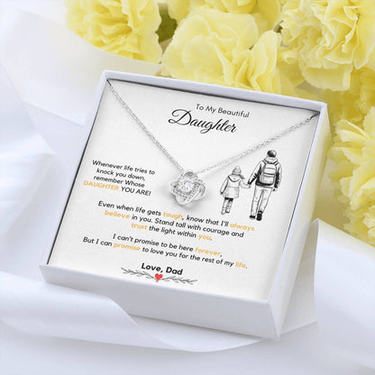 To My Daughter Necklace from Dad & Mom