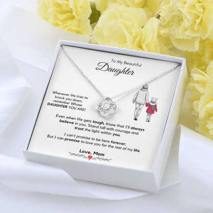 To My Daughter Necklace from Mom & Dad with Luxury Gift Box