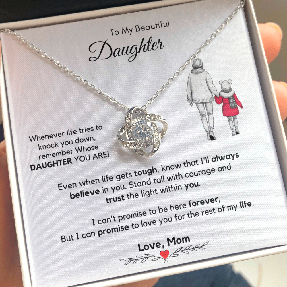 To My Daughter Necklace from Mom & Dad with Luxury Gift Box