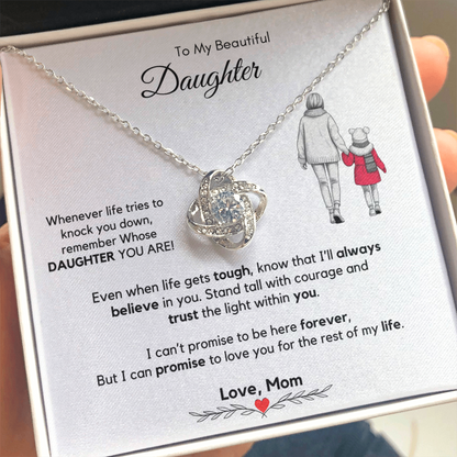To My Daughter Necklace from Mom & Dad with Luxury Gift Box