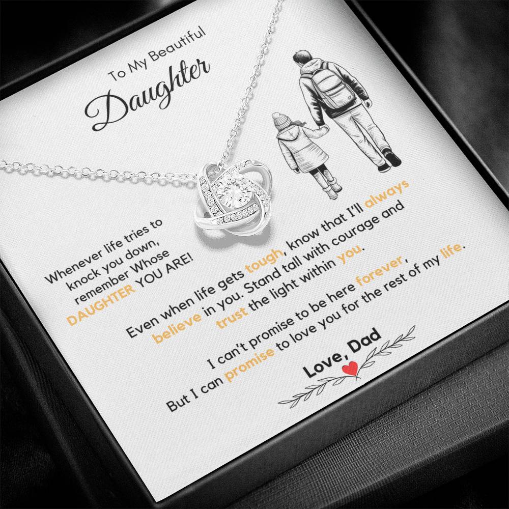 To My Daughter Necklace from Dad & Mom