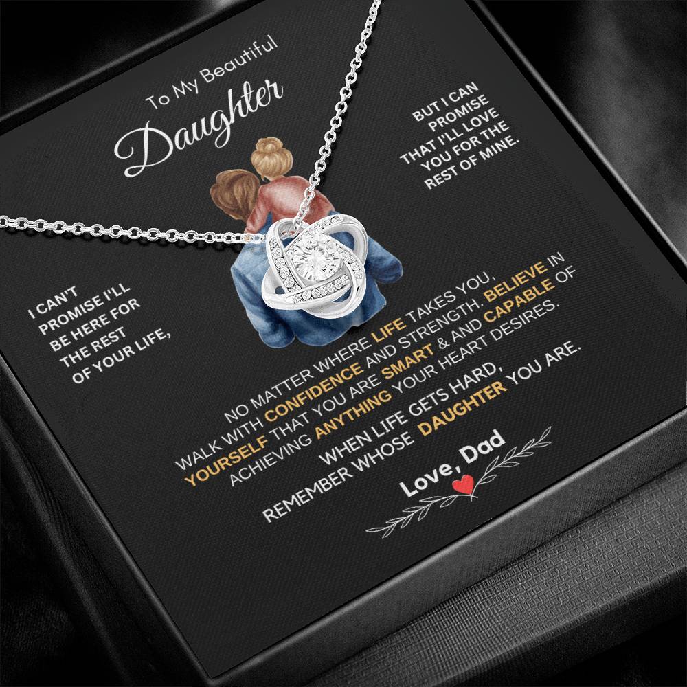 Dad to Daughter Gifts - To My Daughter Necklace from Dad & Mom