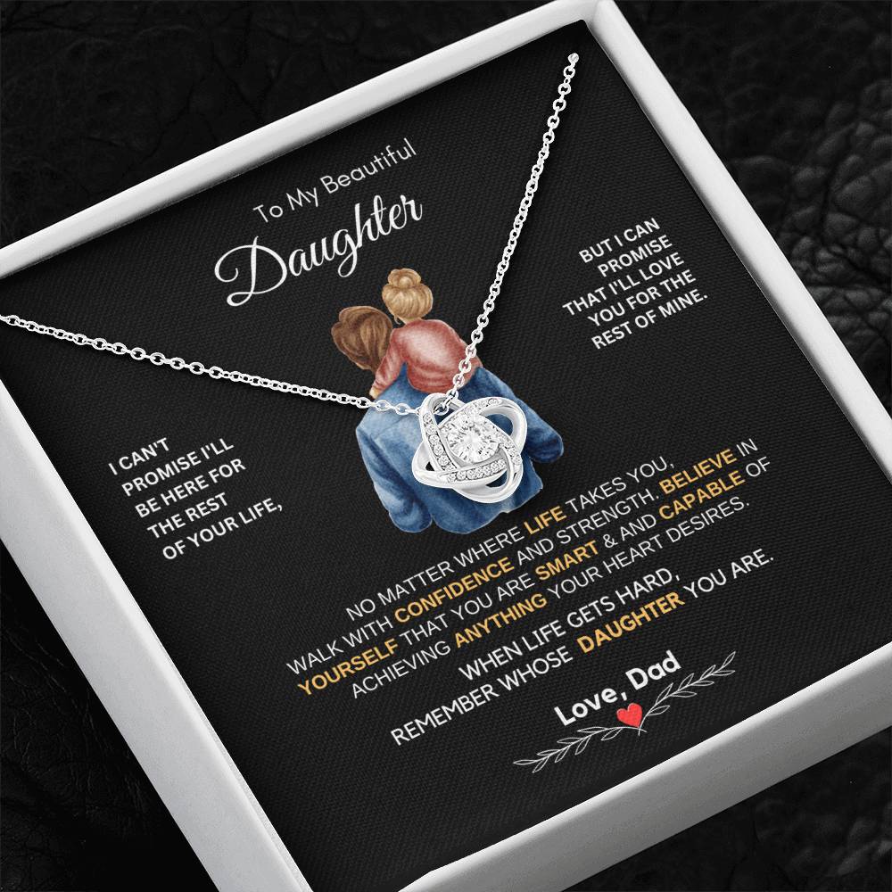 Dad to Daughter Gifts - To My Daughter Necklace from Dad & Mom