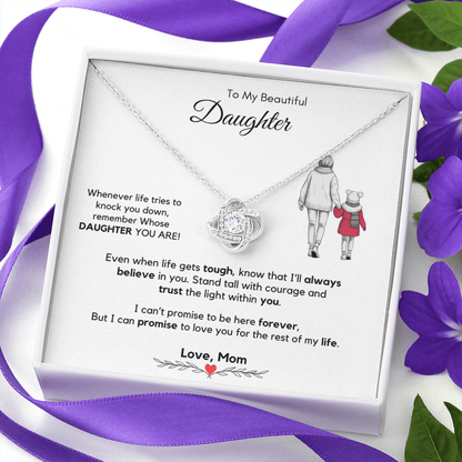 To My Daughter Necklace from Mom & Dad with Luxury Gift Box