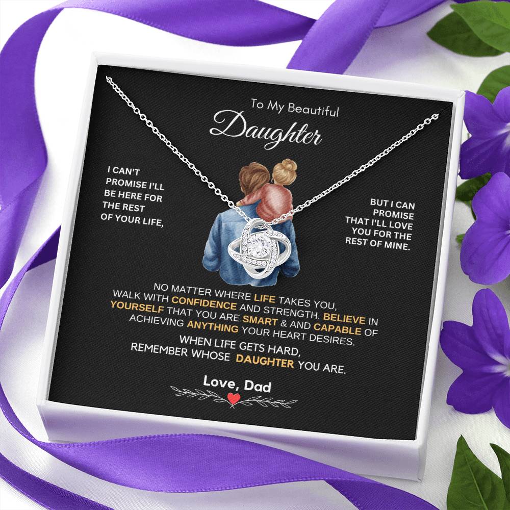 Dad to Daughter Gifts - To My Daughter Necklace from Dad & Mom
