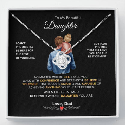 Dad to Daughter Gifts - To My Daughter Necklace from Dad & Mom