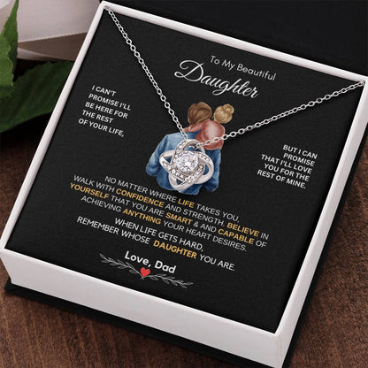 Dad to Daughter Gifts - To My Daughter Necklace from Dad & Mom