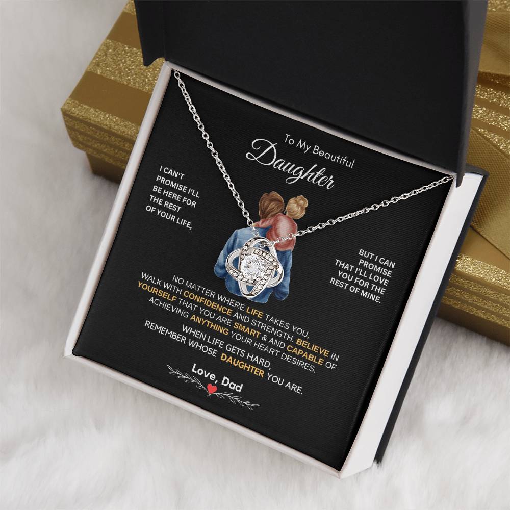 Dad to Daughter Gifts - To My Daughter Necklace from Dad & Mom