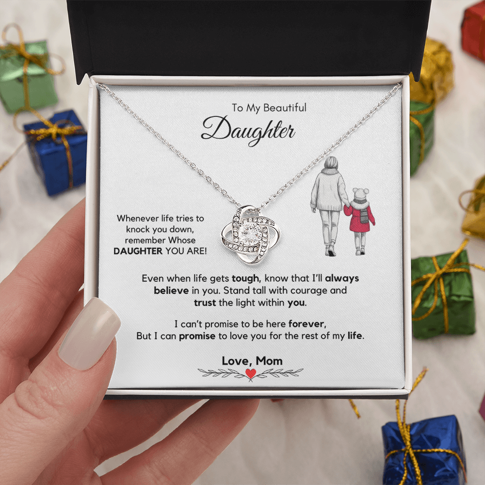 To My Daughter Necklace from Mom & Dad with Luxury Gift Box