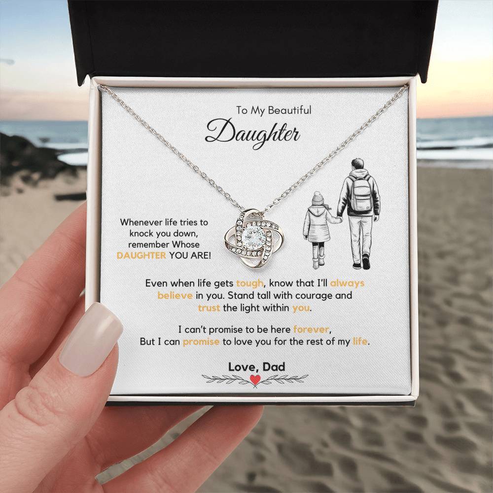 To My Daughter Necklace from Dad & Mom