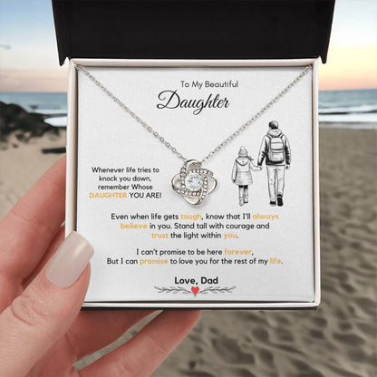 To My Daughter Necklace from Dad & Mom