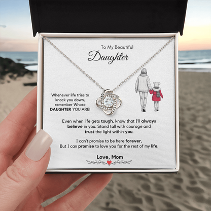 To My Daughter Necklace from Mom & Dad with Luxury Gift Box
