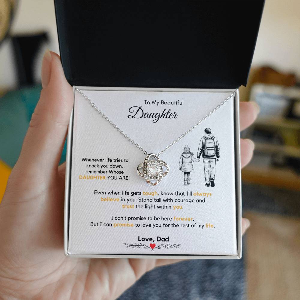 To My Daughter Necklace from Dad & Mom