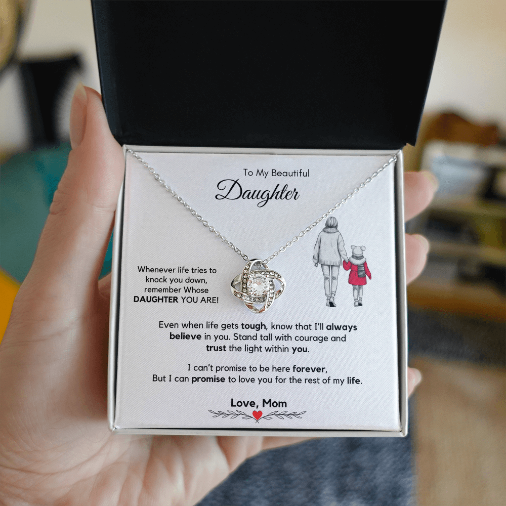 To My Daughter Necklace from Mom & Dad with Luxury Gift Box