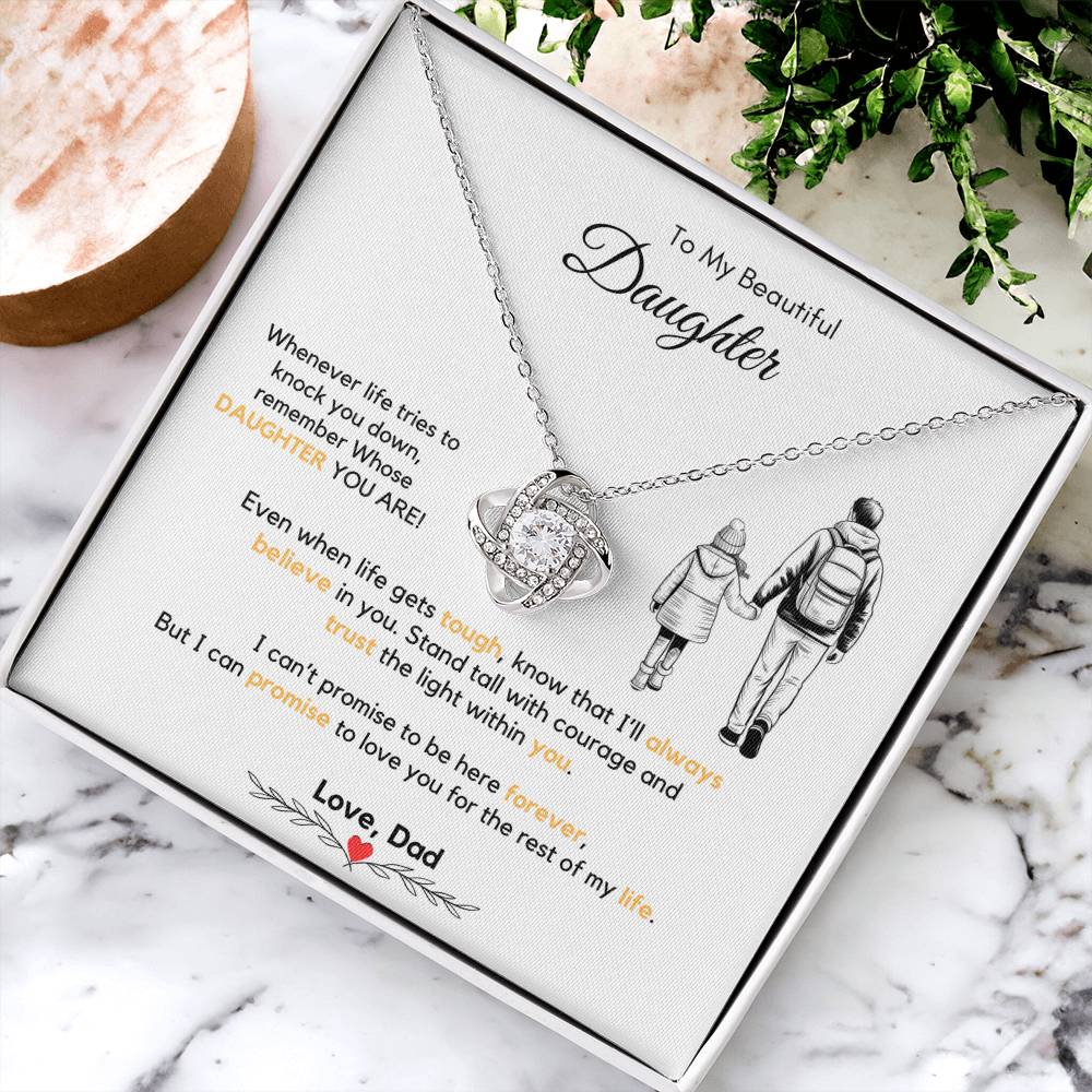To My Daughter Necklace from Dad & Mom