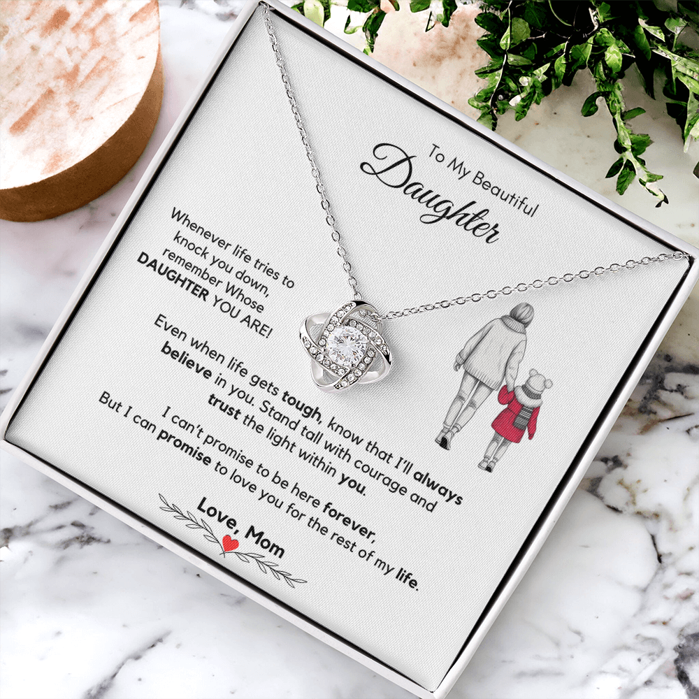 To My Daughter Necklace from Mom & Dad with Luxury Gift Box