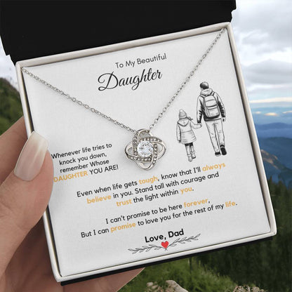 To My Daughter Necklace from Dad & Mom