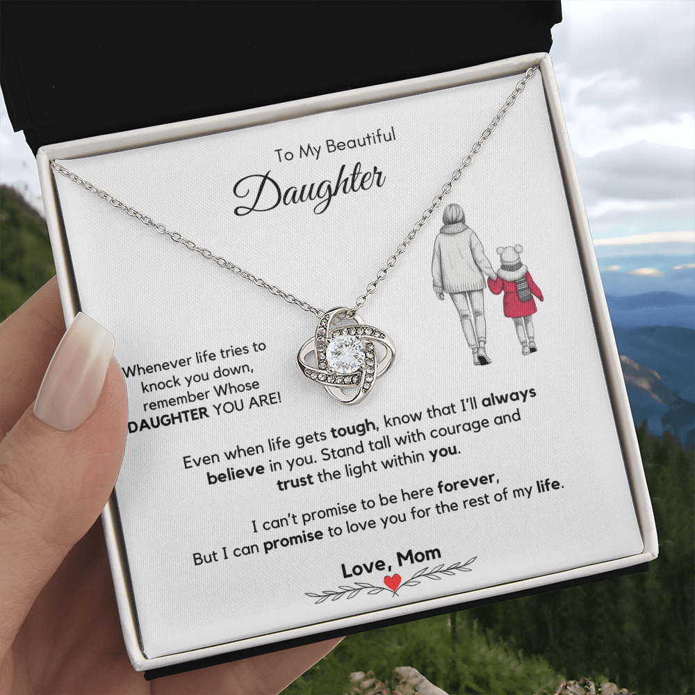 To My Daughter Necklace from Mom & Dad with Luxury Gift Box