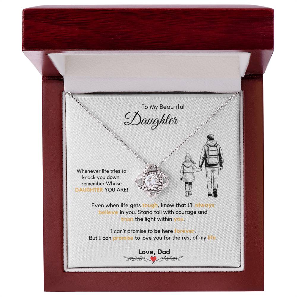 To My Daughter Necklace from Dad & Mom