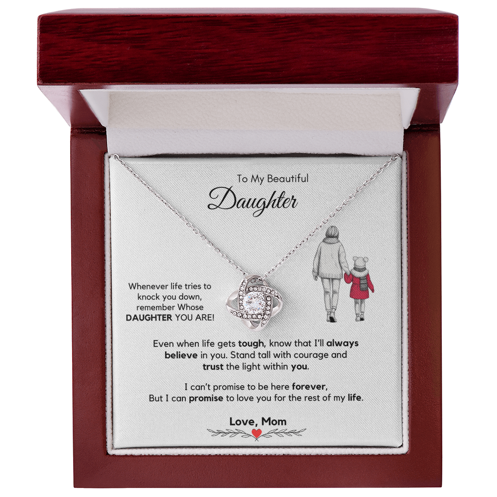 To My Daughter Necklace from Mom & Dad with Luxury Gift Box