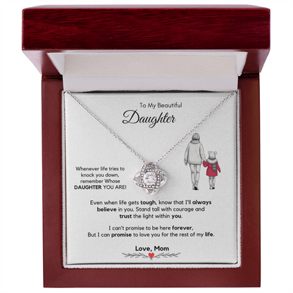 To My Daughter Necklace from Mom & Dad with Luxury Gift Box