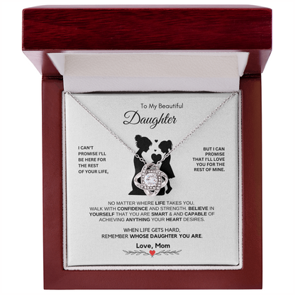 Mother to Daughter Necklace Gift for Birthday