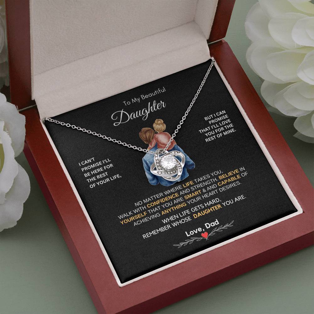 Dad to Daughter Gifts - To My Daughter Necklace from Dad & Mom
