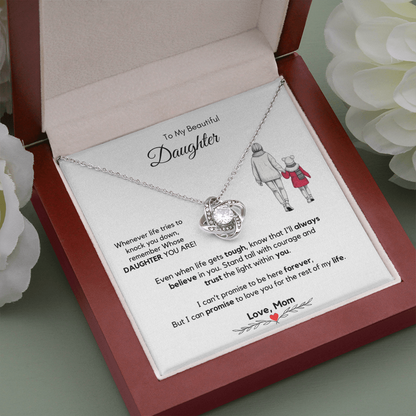 To My Daughter Necklace from Mom & Dad with Luxury Gift Box
