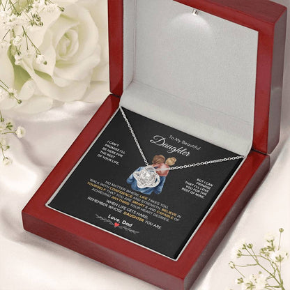 Dad to Daughter Gifts - To My Daughter Necklace from Dad & Mom