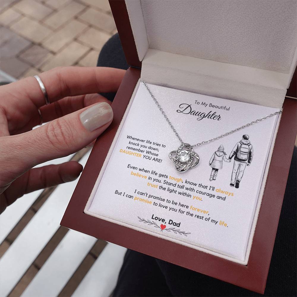 To My Daughter Necklace from Dad & Mom