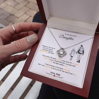 To My Daughter Necklace from Dad & Mom