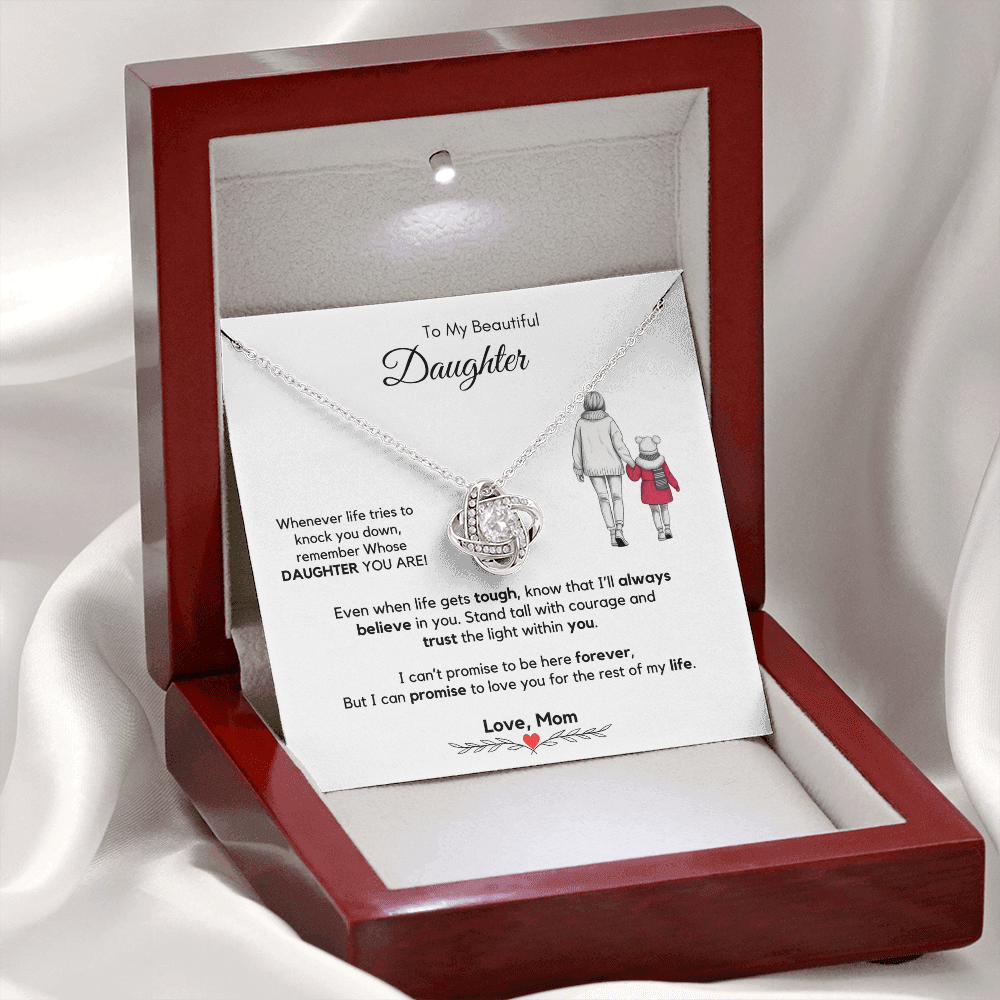 To My Daughter Necklace from Mom & Dad with Luxury Gift Box