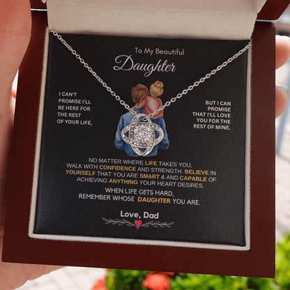 Dad to Daughter Gifts - To My Daughter Necklace from Dad & Mom