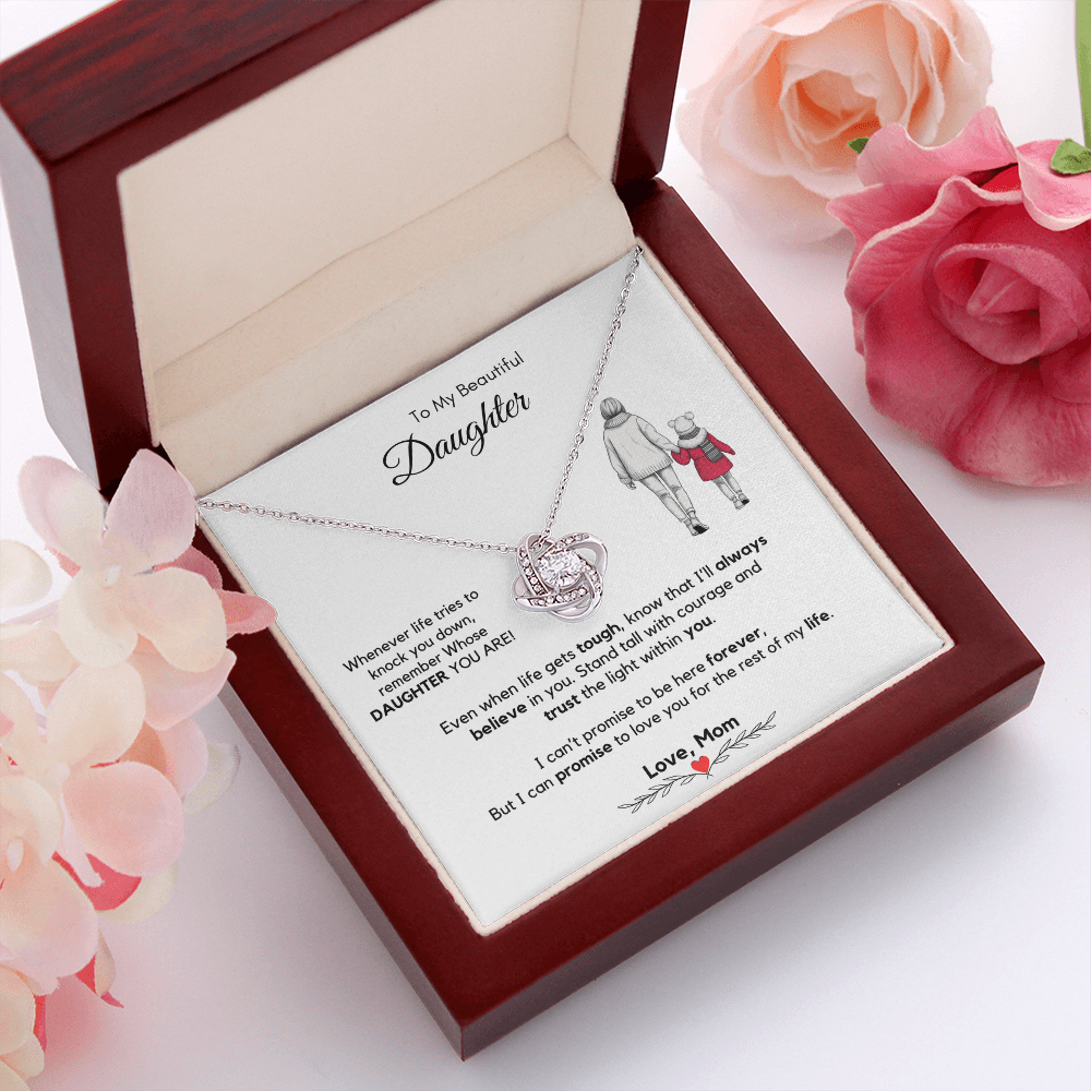 To My Daughter Necklace from Mom & Dad with Luxury Gift Box